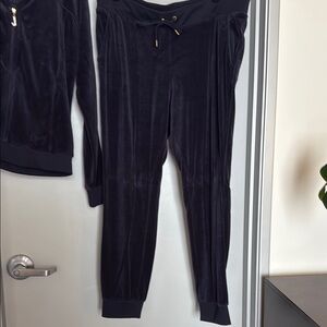 Juicy Couture Blue Velour Track Pants
